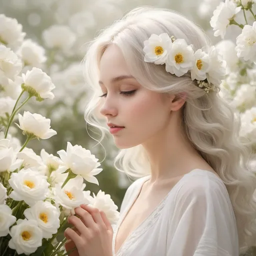 Prompt: flowers, Whiteness whispers, wonders wide,
Waves washing with wisdom’s tide.
Purity’s promise peacefully plied,
Openness, in white, does reside.

Transparency’s touch, tenderly tied,
Joy’s jubilation, cannot hide.
White’s wardrobe, worn with pride,
With endless shades of light.
