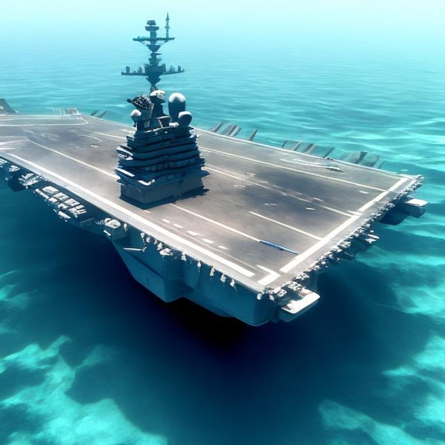 Prompt: Underwater aircraft Carrier