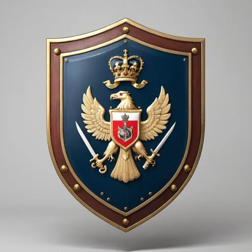 Prompt: generate shield of the military school santa maria