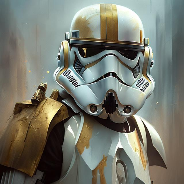 Prompt: White and Golden Purge Trooper Star Wars

 , Jonas De Ro, Frank Holl, Andrei Markin, Aleksi Briclot, Giovanni Boldini, Watercolor, trending on artstation, sharp focus, studio photo, intricate details, highly detailed,