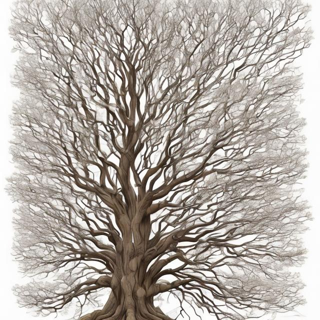 Prompt: If you imagine and giant tree with a big trunk and many branches. At the end of these branches are many leaves.  Each of these leaves is like one of us. We all share the same growth and direction and are part of the same tree. Yet then some of us are on one branch and others are on another branch. One each branch there are different stems and in each stem there are many different leaves.  These leaves represent our individual uniqueness but we are part of this one dynamic growth and share a common direction and dream. We are all unique expressions of the same infinity.
