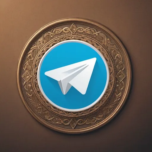 Prompt: cover for Telegram group aimed to translate Telegram interface to tatar language