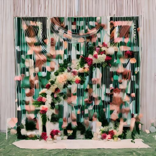 Prompt: Creative Wedding Backdrop 