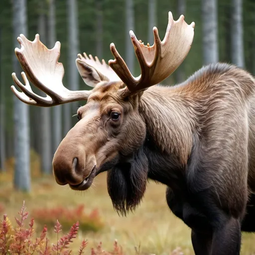 Prompt: a moose with down syndrom
