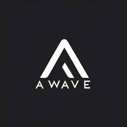 Prompt: make me a simple and minimalistic logo using two lines with the word awave