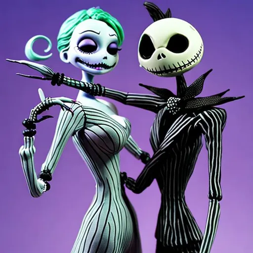 Prompt: bjd nightmare before christmas