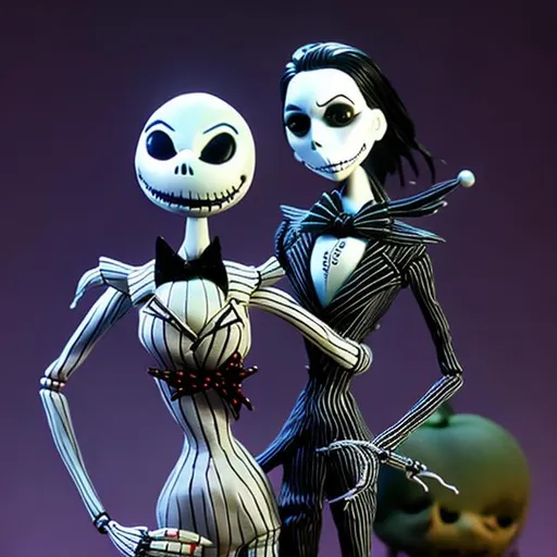 Prompt: bjd nightmare before christmas