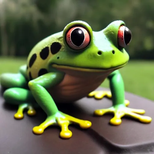 Prompt: frog from frugsmovie