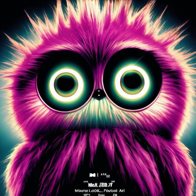 Prompt: furby horror movie poster