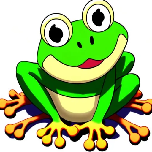 Prompt: frog from frugsmovie