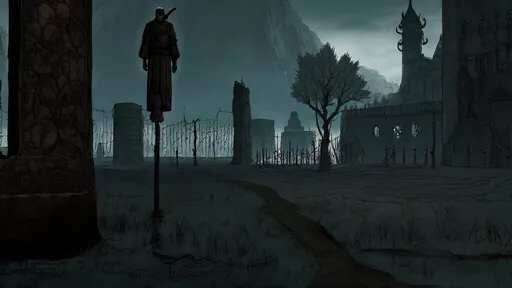 Prompt: a fantasy man character  foreground, standing up high, (misc-macabre style) contrasting color scheme, (nuv style anime thick lines semi real), (two character focus), darkened atmosphere with highlights to sharpen the image,  
(a mysterious elf cloaked and grey armor standing), crowd of people in the background, cliff, fence, horizon, mountain, sky, ambient occlusion, highlights,