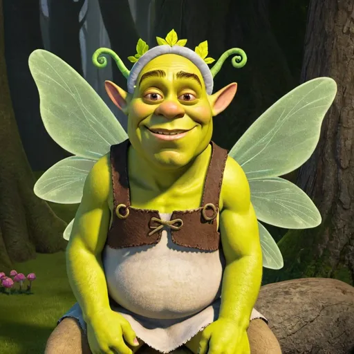 Prompt: shrek fairy