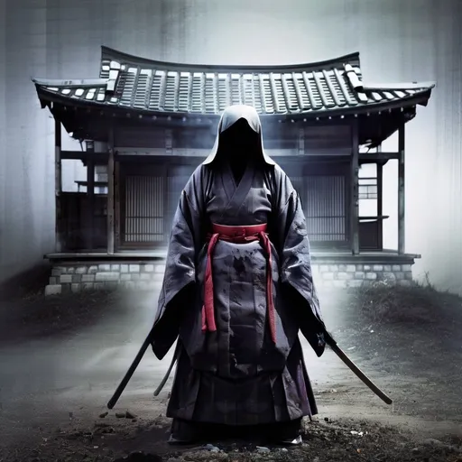 Prompt: Headless 
Ghost 
Horror
House
Japan
Samurai
Warrior