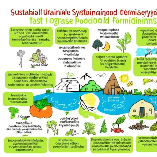 Prompt: Sustainable Food Systems:

Task: Design a sketch note that highlights the importance of sustainable food systems. Include information about organic farming, local food sourcing, food waste reduction, and the impact on environmental and human health.

How to draw sketch note with related to authentic assessment that define strength and weaknesses that responds to desired learning outcome