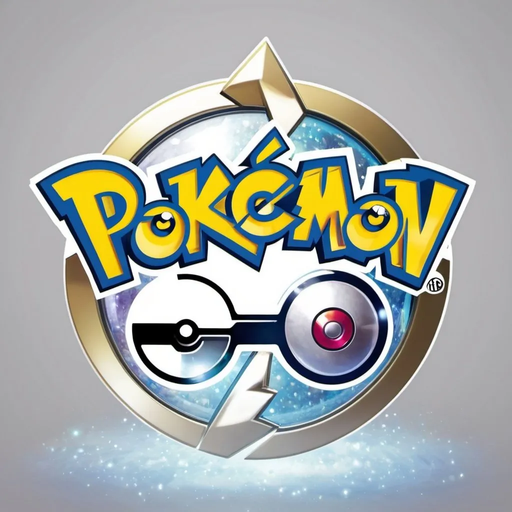 Prompt: A Pokémon logo with shiny Pokémon 
