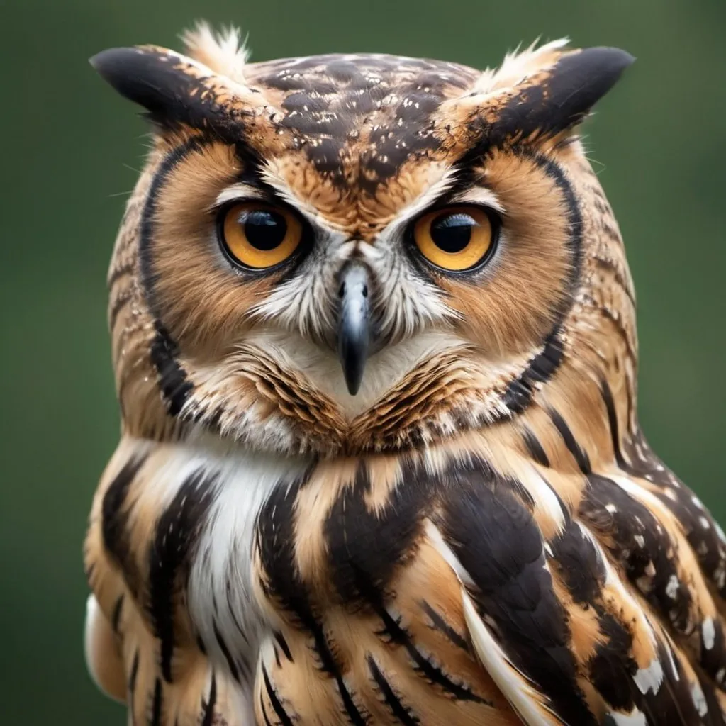 Prompt: A closeup of the most beautiful owl in the world.  Extremely photo realistic 