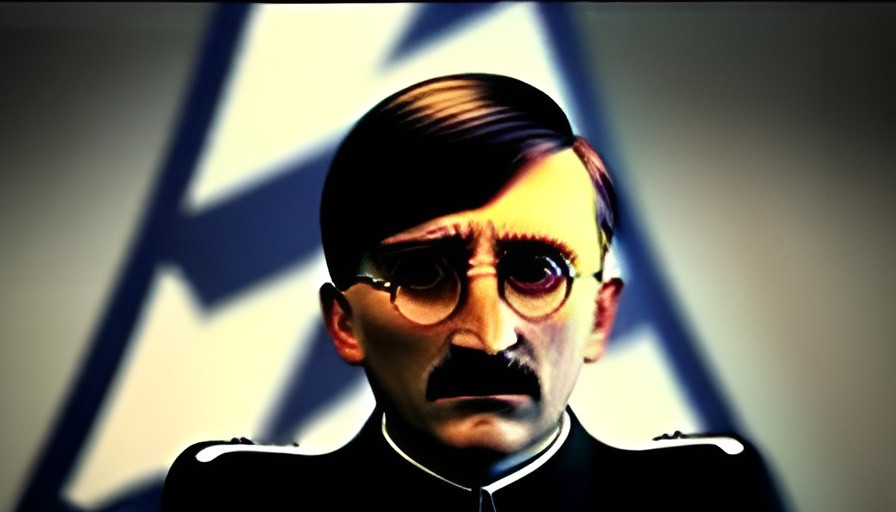 Prompt: If John Lennon and Adolf Hitler had a child.  Extremely photo realistic