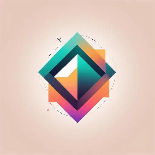 Prompt: Generate a logo representing abstract growth using a combination of geometric shapes and gradients. Incorporate the text 'Aweer Connect' within the design, using a complementary color scheme.