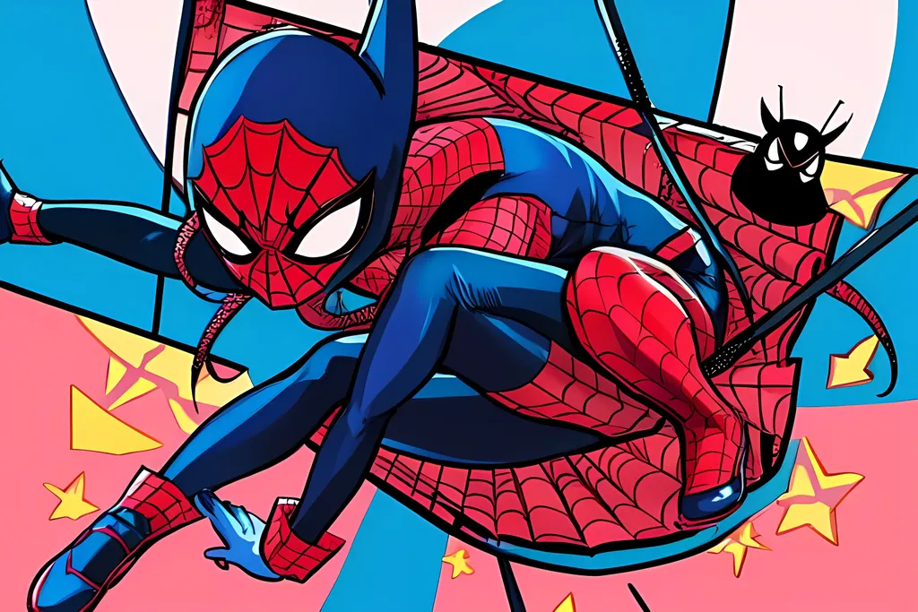 Prompt: Spider-girl, superhero, anime-looking, high-quality, illustration,, mask