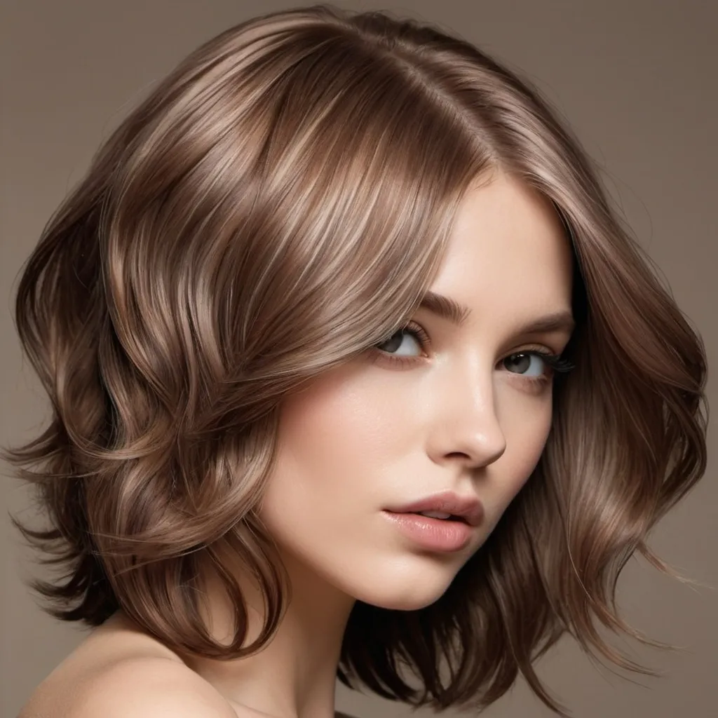 Prompt: les tendances de couleur de cheveux chocolat au lait
