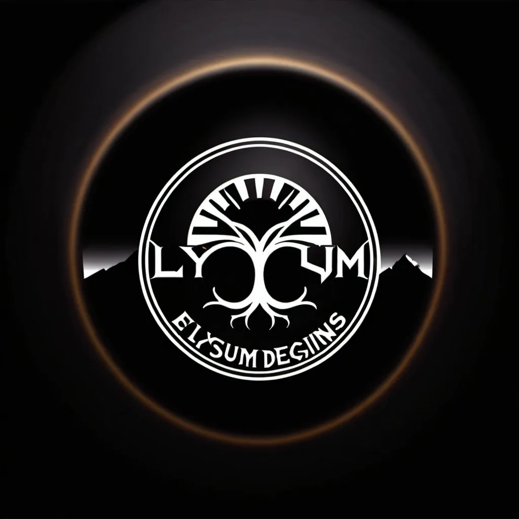 Prompt: logo for a laser engraving company named "Elysium Designs"