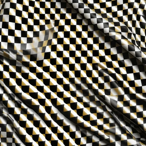 Prompt: A background image of speed using acute triangles and incorporating a black and white checkered flag - using the following RBG colours- Gold         143         123         058
Dk Grey   164         164         167
Ly Grey    196         200        203
Black        001        004        008