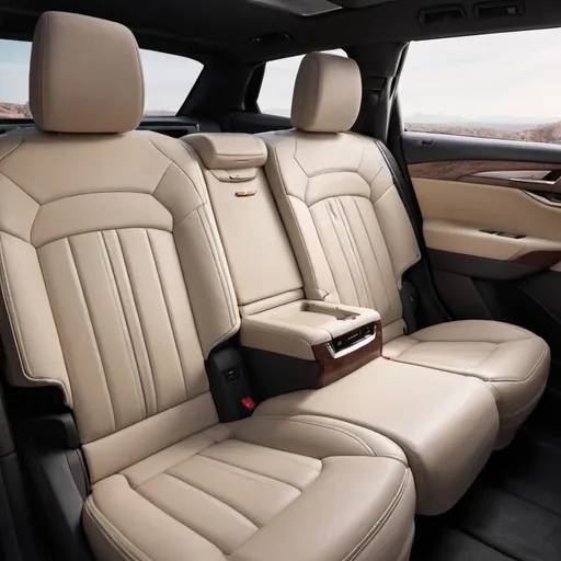 Prompt: 2020 Cadillac XT6 interior Space Backseat by Cadillac it Looks Like a Kia Telluride