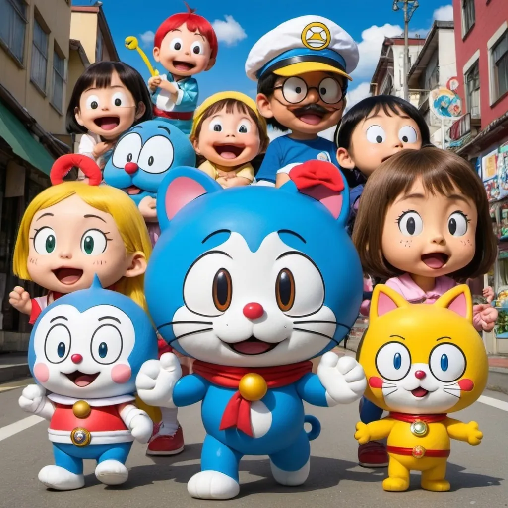 Prompt: Dorisamon From TOHO Animation and Rainbow CGI Doraemon Calvin and Hobbes Peanuts Despicable Me
Super Mario and Sailor Moon Yo Kai Watch Urusei Yatsura Little Princess Horrid Henry Dora The Explorer Turma Da Mônica The Smurfs Ni Hao Kai Lan Sabrina The Animated Series Garfield CLEO & Cuquin Anpanman in 2005🇯🇵