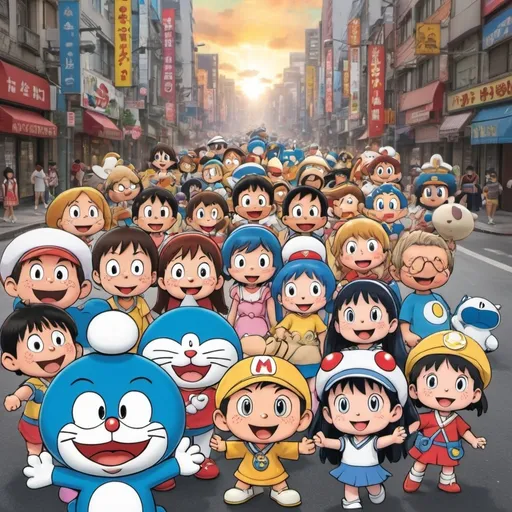 Prompt: Dorisamon From TOHO Animation and Rainbow CGI Doraemon Calvin and Hobbes Peanuts Despicable Me
Super Mario and Sailor Moon Yo Kai Watch Urusei Yatsura Little Princess Horrid Henry Dora The Explorer Turma Da Mônica The Smurfs Ni Hao Kai Lan Sabrina The Animated Series in 2005🇯🇵