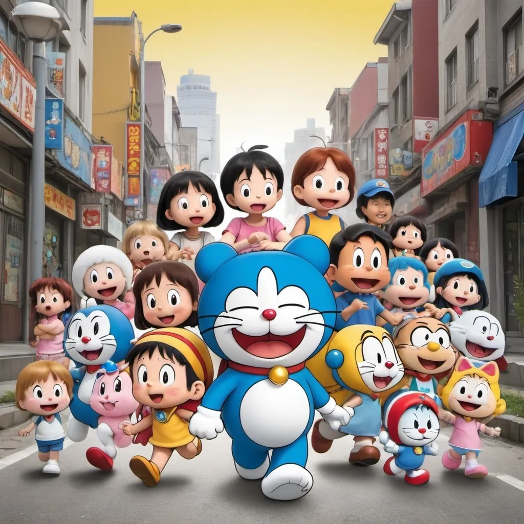 Prompt: Dorisamon From TOHO Animation and Rainbow CGI Doraemon Calvin and Hobbes Peanuts Despicable Me
Super Mario and Sailor Moon Yo Kai Watch Urusei Yatsura Little Princess Horrid Henry Dora The Explorer Turma Da Mônica The Smurfs Ni Hao Kai Lan Sabrina The Animated Series Garfield CLEO & Cuquin Anpanman in 2005🇯🇵