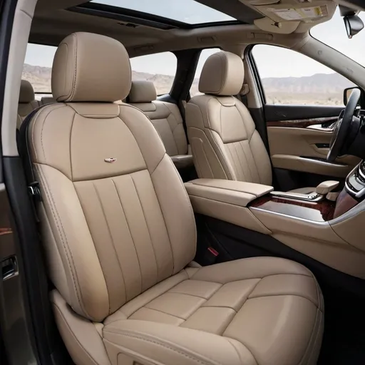 Prompt: 2020 Cadillac XT6 interior Space Backseat by Cadillac it Looks Like a Kia Telluride