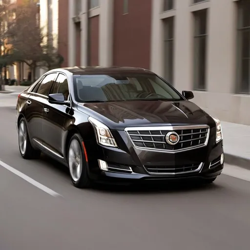 Prompt: 2013 Cadillac XTS Made by Cadillac Fastback Roof Type Four-Door Wider And Taller Organic Little Bit More Squared-Off it Looks like a Hyundai Sonata Toyota Avalon Toyota Camry Mercedes-Benz E-Class BMW 5 Audi A6 Chevy impala Chevy Malibu Chevy Volt Buick LaCrosse and Cadillac XTS in 2013🇺🇸