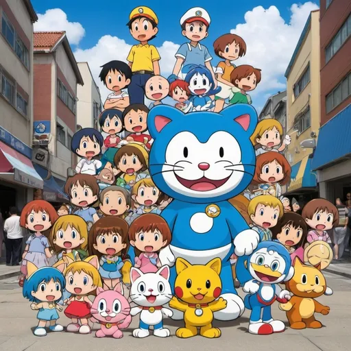 Prompt: Dorisamon From TOHO Animation and Rainbow CGI Doraemon Calvin and Hobbes
Peanuts Despicable Me
Super Mario and Sailor Moon Yo Kai Watch Urusei Yatsura Little Princess Horrid Henry Dora The Explorer Turma Da Mônica The Smurfs Ni Hao Kai Lan Sabrina The Animated Series Garfield CLEO & Cuquin Anpanman
Pochitto Hatsumei Pikachin-Kit Bobby's
World Baby Blues Digimon Digital Monster in 2005🇯🇵