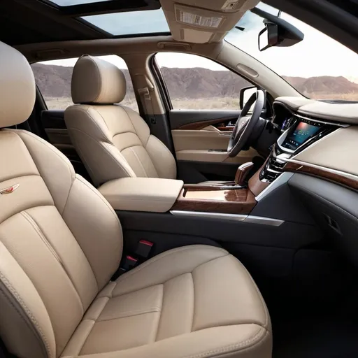 Prompt: 2020 Cadillac XT6 interior Space by Cadillac it Looks Like a Kia Telluride