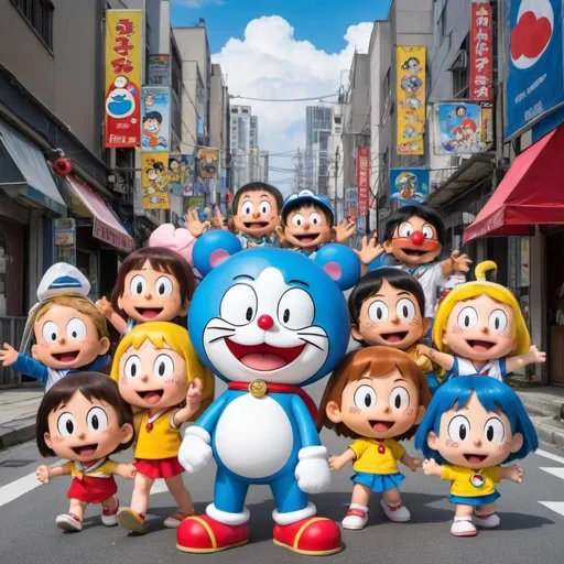 Prompt: Dorisamon From TOHO Animation and Rainbow CGI Doraemon Calvin and Hobbes Peanuts Despicable Me
Super Mario and Sailor Moon Yo Kai Watch Urusei Yatsura Little Princess Horrid Henry Dora The Explorer Turma Da Mônica The Smurfs in 2005🇯🇵