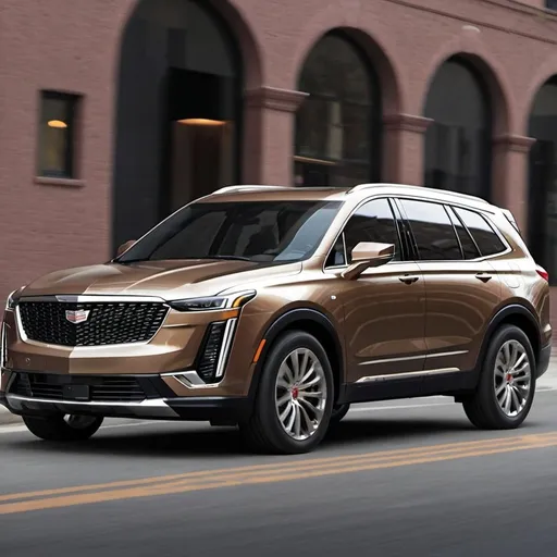 Prompt: 2020 Cadillac XT6 by Cadillac it Looks Like a Kia Telluride