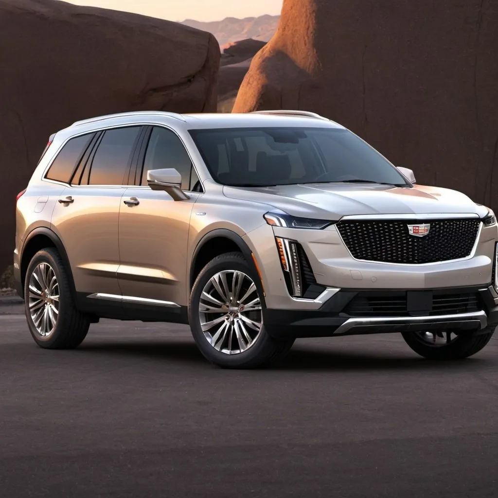 Prompt: 2020 Cadillac XT6 by Cadillac it Looks Like a Kia Telluride