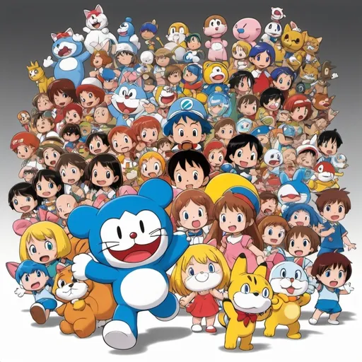 Prompt: Dorisamon From TOHO Animation and Rainbow CGI Doraemon Calvin and Hobbes
Peanuts Despicable Me
Super Mario and Sailor Moon Yo Kai Watch Urusei Yatsura Little Princess Horrid Henry Dora The Explorer Turma Da Mônica The Smurfs Ni Hao Kai Lan Sabrina The Animated Series Garfield CLEO & Cuquin Anpanman
Pochitto Hatsumei Pikachin-Kit Bobby's
World Baby Blues Digimon Digital Monster in 2005🇯🇵