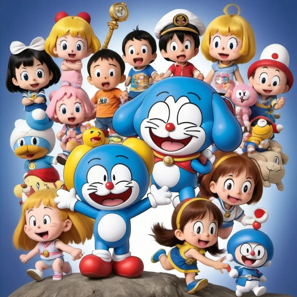 Prompt: Dorisamon From TOHO Animation and Rainbow CGI Doraemon Calvin and Hobbes Peanuts Despicable Me
Super Mario and Sailor Moon Yo Kai Watch Urusei Yatsura Little Princess Horrid Henry Dora The Explorer Turma Da Mônica The Smurfs Ni Hao Kai Lan Sabrina The Animated Series Garfield CLEO & Cuquin Anpanman in 2005🇯🇵