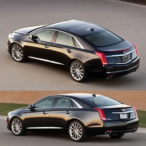 Prompt: 2013 Cadillac XTS by Cadillac Fastback Roof Organic Little Bit More Squared-Off Little Bit Shorter it Looks like a Hyundai Sonata Toyota Avalon Toyota Camry Mercedes-Benz E-Class BMW 5 Audi A6 Chevy impala Chevy Cruze Chevy Malibu Chevy Volt Cadillac DTS and Cadillac XTS in 2013🇺🇸