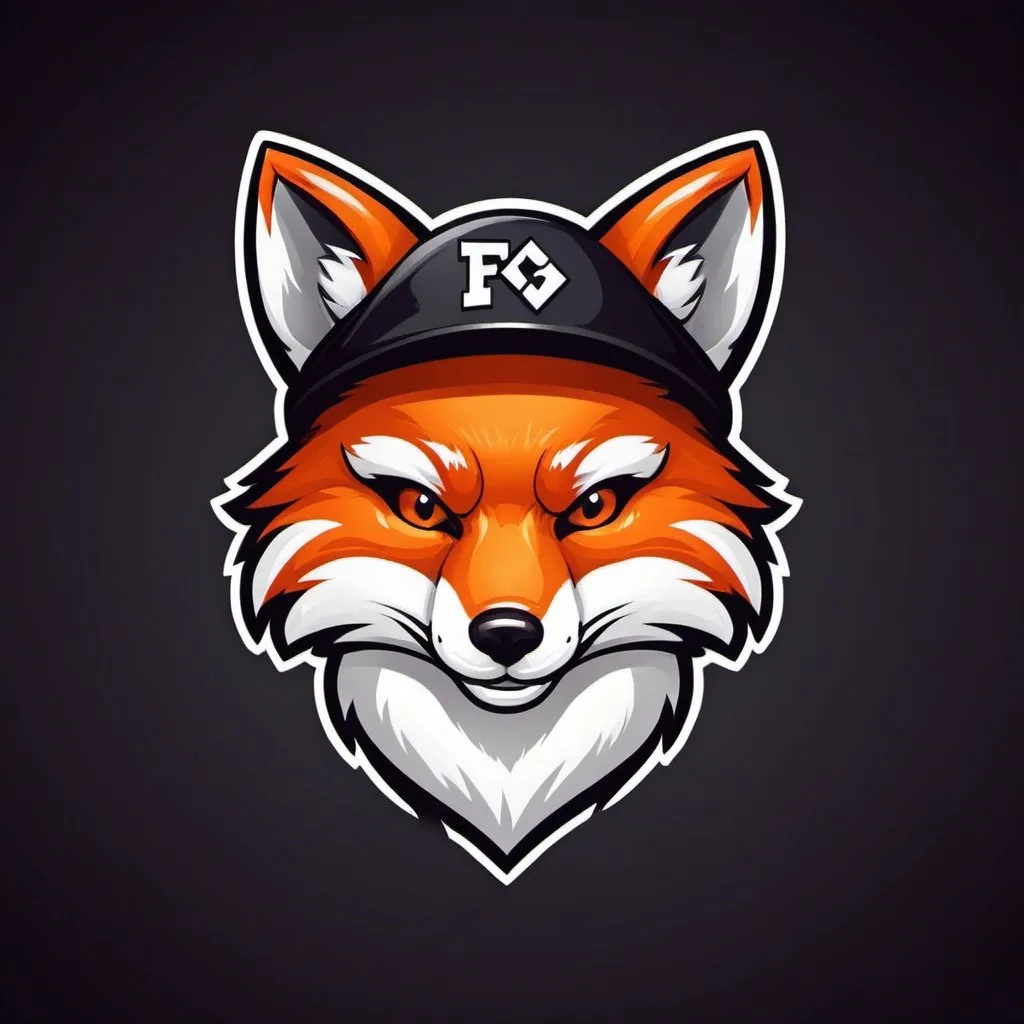 Prompt: mascot logo fox gamer streamer
