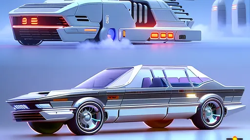 Prompt: A retro scifi concept car in the style of carmageddon and an 80s low budget horror movie and Robocop
