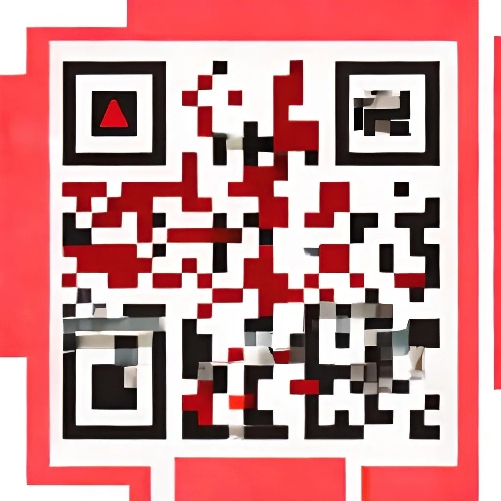 Prompt: create a qr code describing digital marketing let it be aesthetic and visually appealing use white and red background