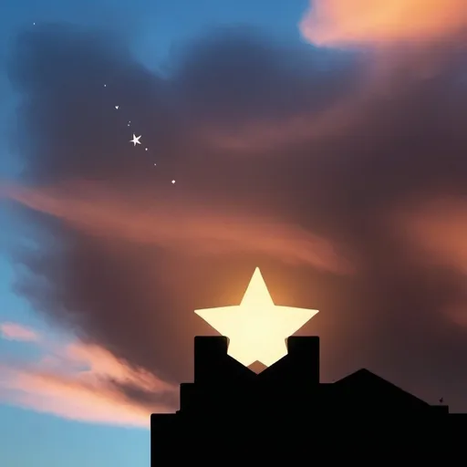 Prompt: SKY WITH ONE STAR