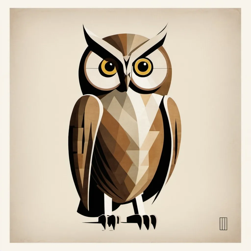 Prompt: Modernist owl