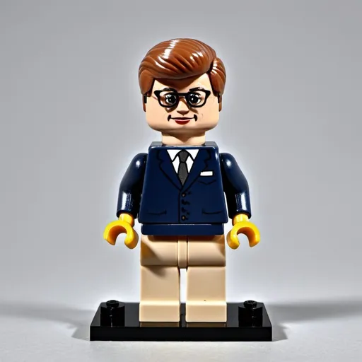 Prompt: Highly detailed Lego Figurine of president John Fitzgerald Kennedy 