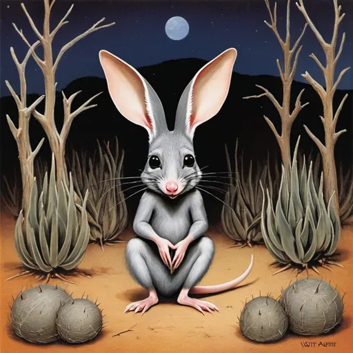 Prompt: bilby in the style of vashti bunyan album cover