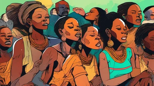 Prompt: Outdoor Day of several african women and men  huddled at the bottom of a slave ship sobbing  tears on their faces detailed faces and bodies