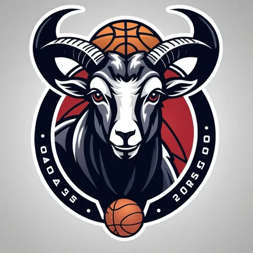 Prompt: Michael Jordan-based Basketball Logo for the Chicago Goats