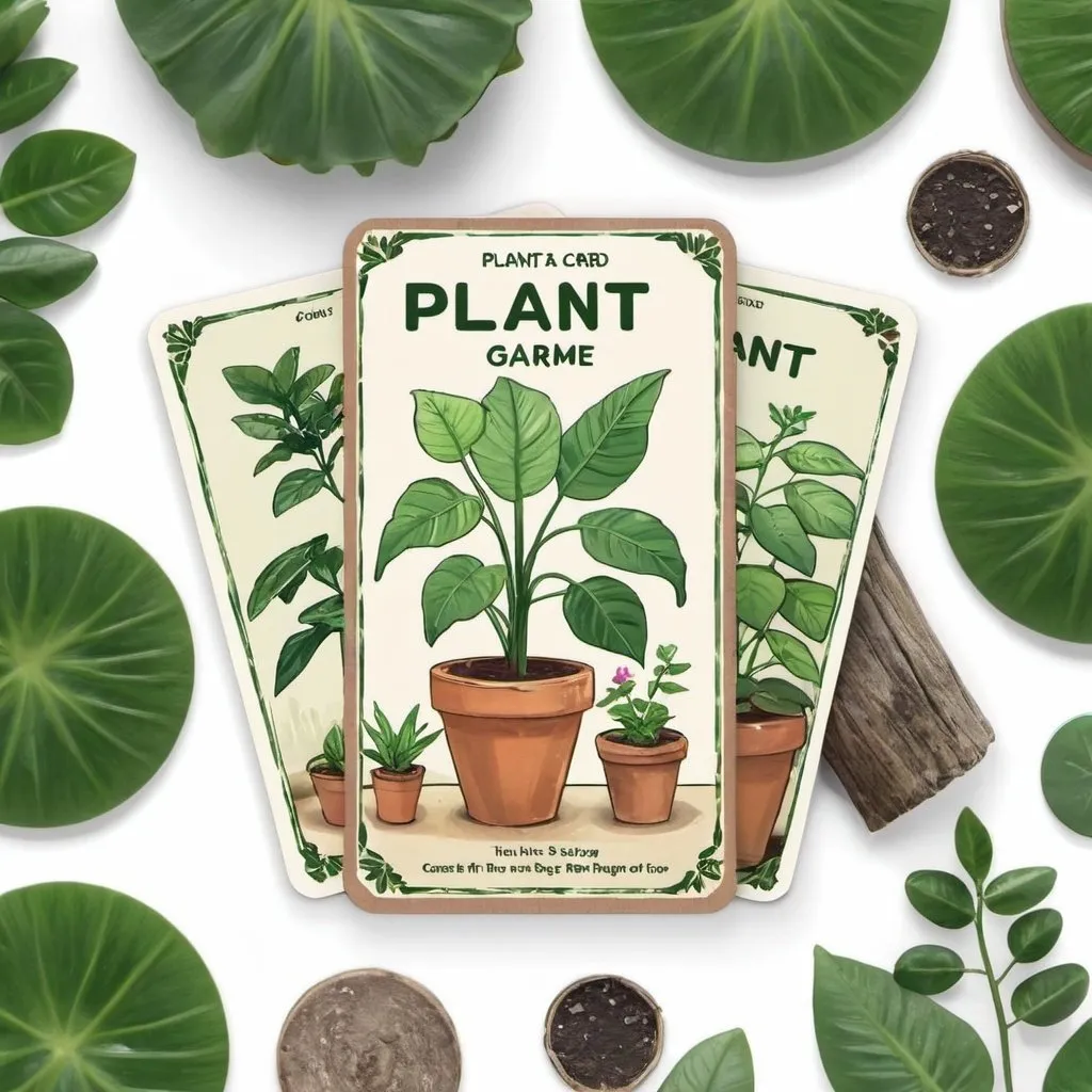 Prompt: plant card game